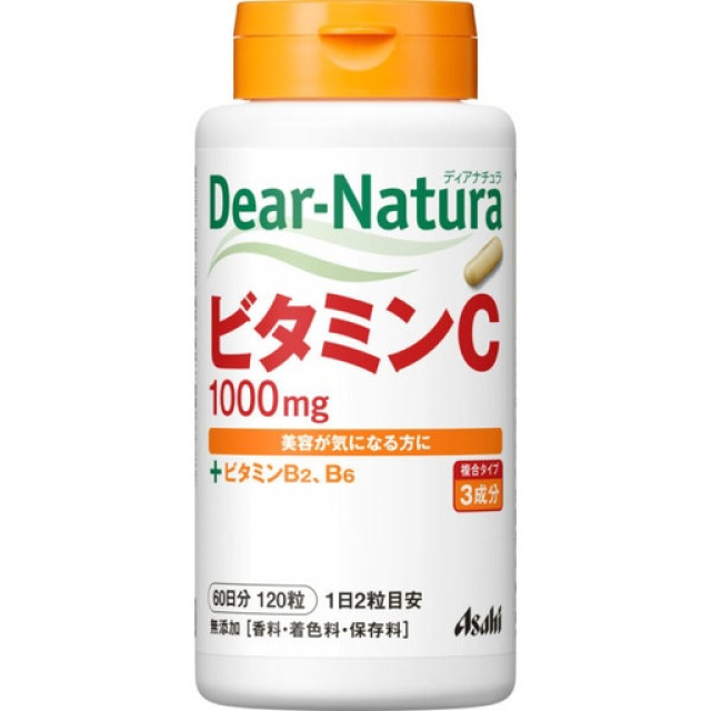 日本-Asahi朝日 Dear Natura 1000mg 維生素C 120錠【60日份】