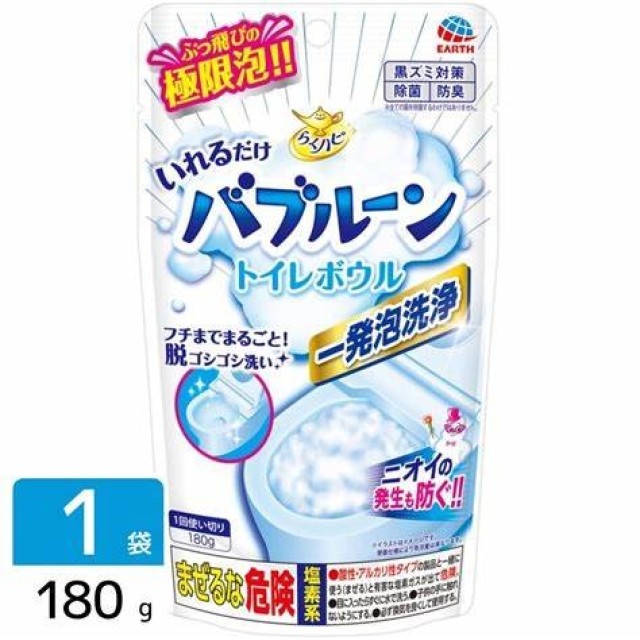 日本 EARTH 馬桶抑菌泡泡清潔粉 180g