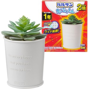 2025新款-日本 Varsan 2倍濃度 防蚊擺飾多肉植物造型 1年