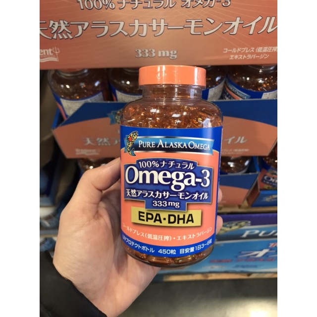 日本 好市多限定 Pure Alaska Omega FISH OIL 純阿拉斯加 野生鮭魚油 450粒 