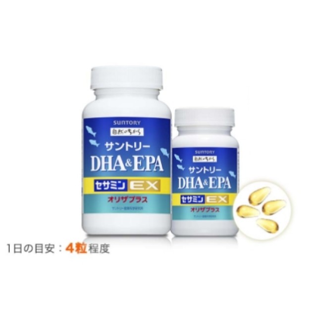 日本 三得利 魚油 DHA＆EPA+芝麻明E 120粒/30日 (境內版) 