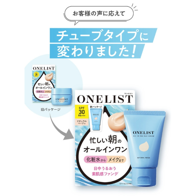 日本 ONELIST 7合1多功能保濕粉底霜 45g