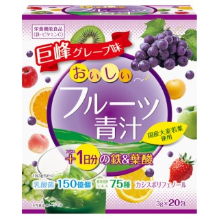 YUWA 大麥若葉水果青汁 +鐵 + 葉酸 20包/盒