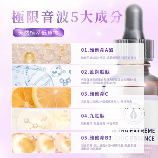 新升級🆙超極限音波精華熨斗瓶 30ml