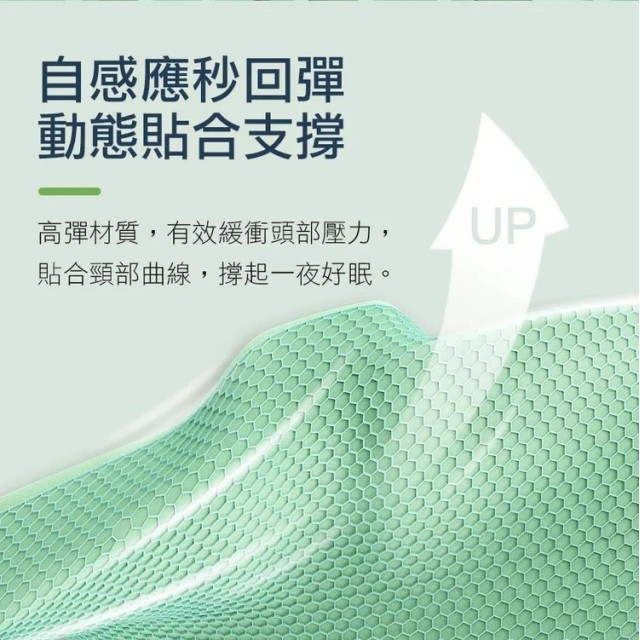 AI定位機能枕 - TPE立體蜂巢設計（單顆）