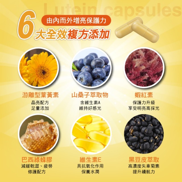 3C晶透防禦🛡️SONNE 濾光盾葉黃膠囊 30粒