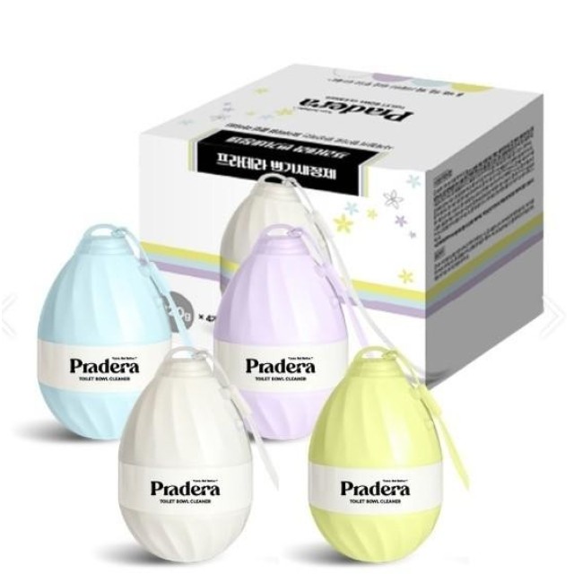 懶人必備!!🚽韓國 Pradera 瓶裝大容量馬桶清潔劑 4入/盒【附衛生掛繩】