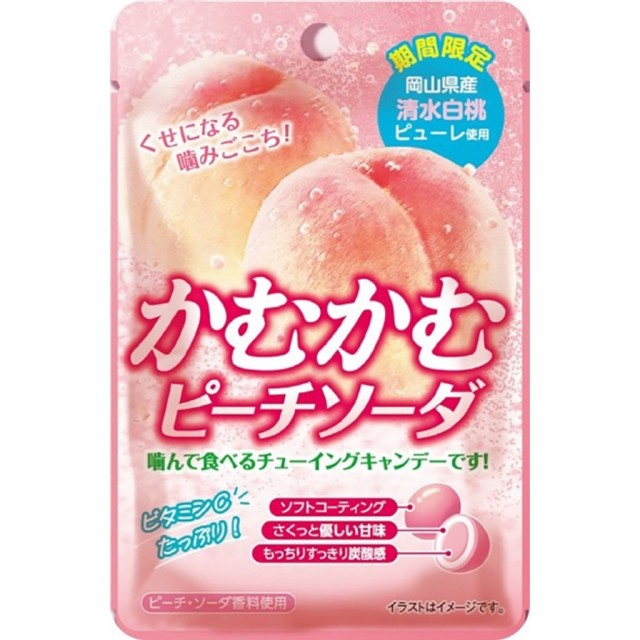 【🎌限時連線】🍑日本限定 三菱食品 蜜桃汽水咀嚼糖 30g【一組2包】