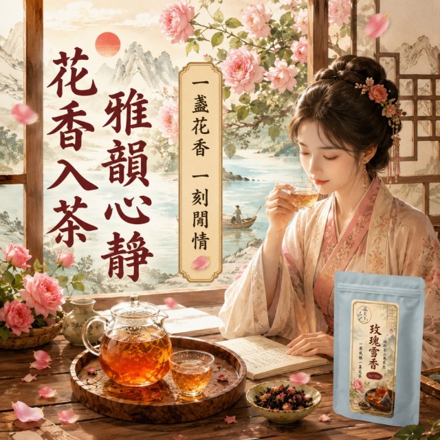 冷泡熱泡都迷人🌹品天下 玫瑰雪香冰紅茶三角茶包 3g×15入