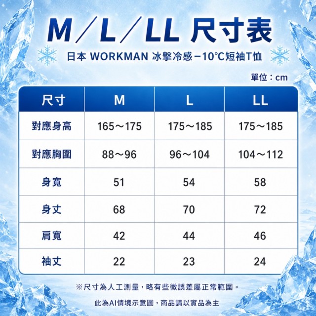 【🎌限時連線】🧊日本 WORKMAN 冰擊冷感－10℃短袖T恤